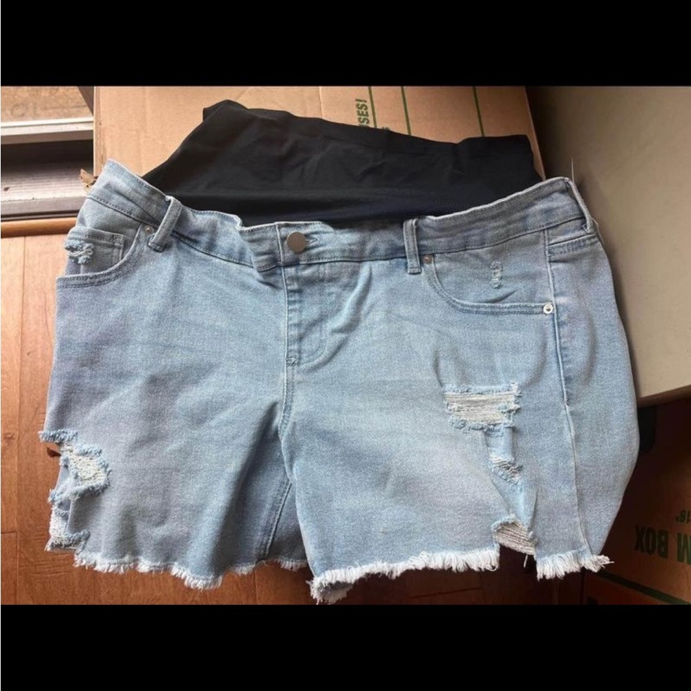 Maternity Jean Shorts